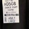 GK ELITE DANCE JAZZ LADIES LARGE BLACK MICROFIBER CUFFED CAPRI PANTS Sz AL NWT - Image 5