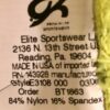 GK Elite Capri Tights CHILD LARGE Mosaic Print Nylon Spandex Yellow Black CL - Image 5