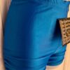 GK BLUE ADULT SMALL MINI WORKOUT SHORTS NYLON/SPANDEX GYMNASTIC DANCE CHEER AS - Image 4