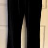 GK DANCE JAZZ LADIES X-SMALL BLACK VELVET V-WAIST HIP HUGGER FLARE PANTS SZ XS