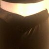 GK DANCE JAZZ LADIES X-SMALL BLACK VELVET V-WAIST HIP HUGGER FLARE PANTS SZ XS - Image 2