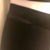 GK DANCE JAZZ LADIES X-SMALL BLACK VELVET V-WAIST HIP HUGGER FLARE PANTS SZ XS - Image 3