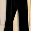GK DANCE JAZZ LADIES X-SMALL BLACK VELVET V-WAIST HIP HUGGER FLARE PANTS SZ XS - Image 6