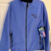 AVALANCHE "CHEER"  GIRLS MEDIUM OCEAN BLUE FLEECE BLACK FAUX FUR COLLAR JACKET M - Image 2