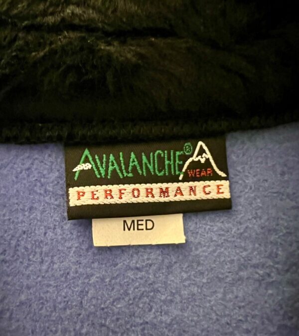 AVALANCHE "CHEER"  GIRLS MEDIUM OCEAN BLUE FLEECE BLACK FAUX FUR COLLAR JACKET M - Image 12