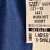 GK NAVY WORKOUT SHORTS LADIES X-SMALL DANCE CHEER GYMNASTIC NYLON/SPANDEX Sz AXS - Image 3