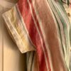 Thread & Supply Women's Medium Button Up Striped Linen Crop Top with Front Tie M - Image 2