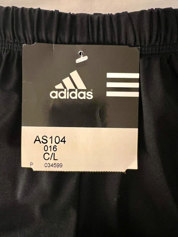 ADIDAS GK CHILD LARGE BLACK GYMNASTIC RUNNING COMPETITION PERFORMANCE SHORTS L - Image 2