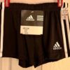 ADIDAS GK CHILD LARGE BLACK GYMNASTIC RUNNING COMPETITION PERFORMANCE SHORTS L - Image 5
