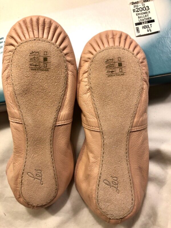 LEO'S BALLET SHOES ADULT SIZE 4.5 LEATHER ENSEMBLE Sz 4.5 LS2003L NEW IN BOX! - Image 5