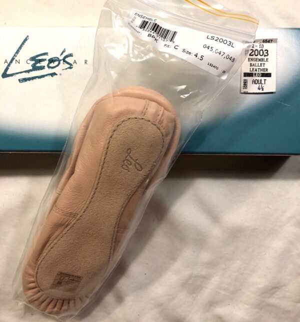 LEO'S BALLET SHOES ADULT SIZE 4.5 LEATHER ENSEMBLE Sz 4.5 LS2003L NEW IN BOX! - Image 6