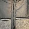 GK ADULT SMALL GRAY POLY FLEECE CRINKLE NYLON CROPPED VEST RIBBON TRIM Sz S - Image 3