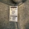 GK ADULT SMALL GRAY POLY FLEECE CRINKLE NYLON CROPPED VEST RIBBON TRIM Sz S - Image 8