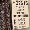 GK DANCE CHILD LARGE GUNMETAL MYSTIQUE ANKLE LENGTH PERFORMANCE TIGHTS Sz CL - Image 6