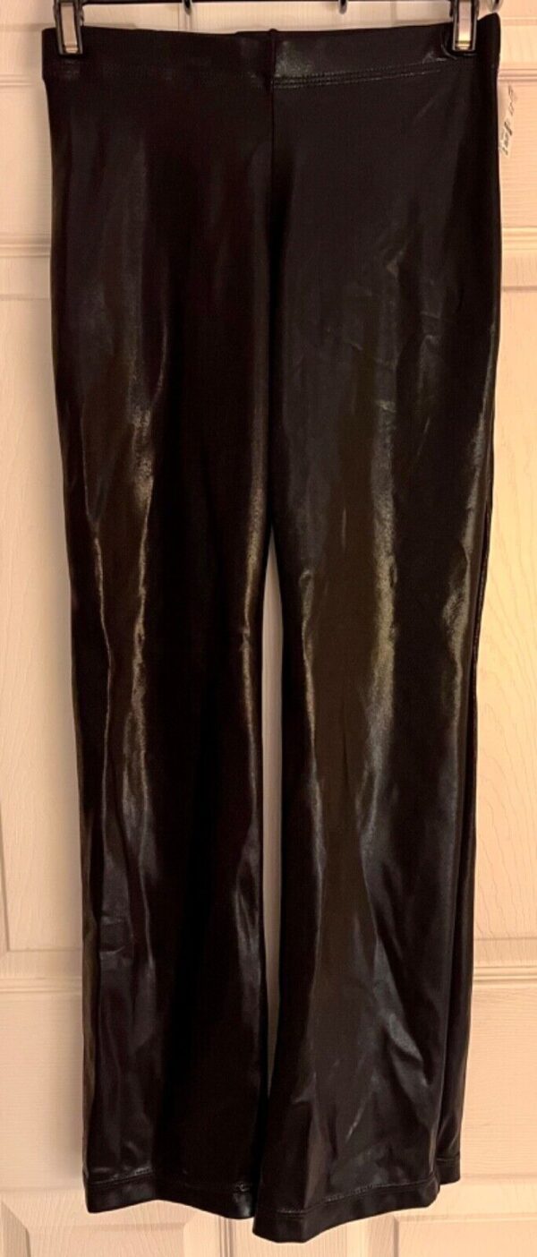 GK ELITE DANCE JAZZ CHILD LARGE BLACK SHIMMERY MYSTIQUE HOLOGRAM PANTS SZ CL NWT - Image 2