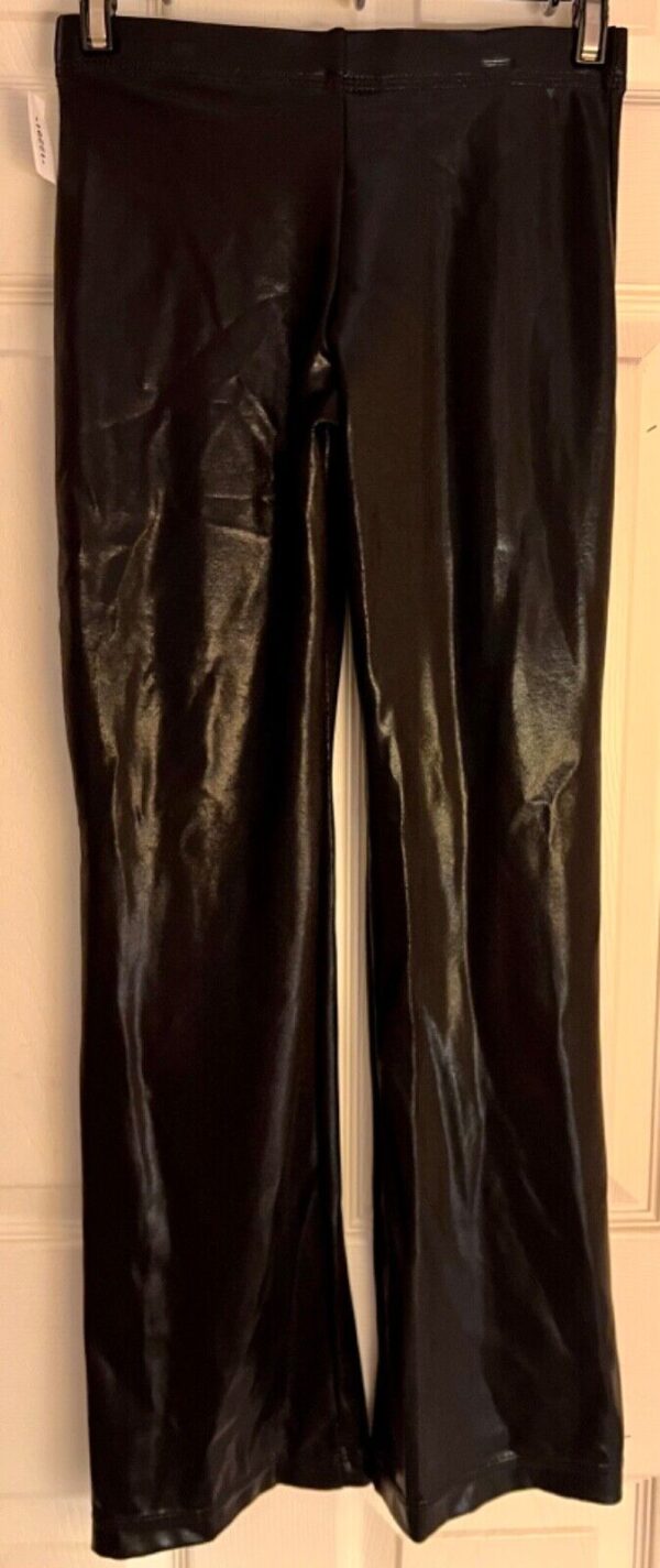 GK ELITE DANCE JAZZ CHILD LARGE BLACK SHIMMERY MYSTIQUE HOLOGRAM PANTS SZ CL NWT - Image 3