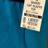 GK DANCE SKATE TOP ADULT MEDIUM TURQUOISE NAVY MICROFIBER CAP SLV CHEER GYM Sz M - Image 5