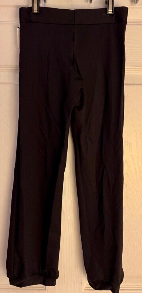 GK ELITE DANCE JAZZ GIRLS SMALL BLACK MICROFIBER CUFFED CAPRI PANTS SZ CS NWT! - Image 4