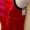 GK DANCE JAZZ CHILD MEDIUM RED MYSTIQUE NAVY FOIL STRAPS CAMI NYLON/SPAND TOP M - Image 3
