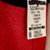 GK DANCE JAZZ CHILD MEDIUM RED MYSTIQUE NAVY FOIL STRAPS CAMI NYLON/SPAND TOP M - Image 4