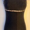GK TANK BIKETARD ADULT SMALL GRAY COTTON/SPANDEX GOLD PRINT FOIL TRIM DANCE AS