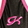 NWT! GK Elite Cheer Dance Black Nylon Crop Top T-Back Mesh Size Adult L - Image 4