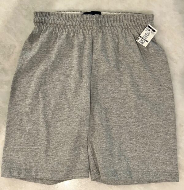 GK BOYS LARGE Gray Cotton Blended â€œPOWER GYMNASTâ€ Graphic Jersey Shorts L - Image 2