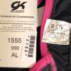 NWT! GK Elite Cheer Dance Black Nylon Crop Top T-Back Mesh Size Adult L - Image 6