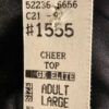 NWT! GK Elite Cheer Dance Black Nylon Crop Top T-Back Mesh Size Adult L - Image 7