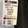 GK DANCE JAZZ LADIES SMALL BLACK NYLON/SPANDEX BOOT CUT LEG TRAINING PANTS SZ S - Image 8