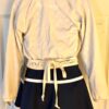GK POLARTEC CHILD SMALL IVORY LgSLV WRAP SKATE DANCE BALLET JACKET SZ S NWT! - Image 2