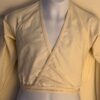 GK POLARTEC CHILD SMALL IVORY LgSLV WRAP SKATE DANCE BALLET JACKET SZ S NWT! - Image 3