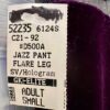 GK DANCE JAZZ LADIES SMALL PURPLE VELVET ANTIQUE SILVER WAISTBAND PANTS SZ S - Image 5