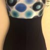 GK DANCE BIKETARD ADULT SMALL BILLIARD VELVET PRINT NAVY N/S GYM TANK Sz AS NWT!