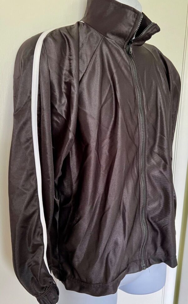 GK BLACK UNISEX ADULT SMALL LONG SLEEVE NYLON DAZZLE WARM UP JACKET Sz AS NWT! - Image 3