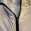 GK WARM UP JACKET ADULT SMALL SILVER METALLIC ZIP FRONT GYMNASTICS DANCE CHEER S - Image 2