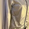 GK WARM UP JACKET ADULT SMALL SILVER METALLIC ZIP FRONT GYMNASTICS DANCE CHEER S - Image 3