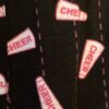 GK CHEER PJ PANTS SIZE LADIES LARGE BLACK COTTON DRAWSTRING PINK PRINT AL NWT! - Image 4