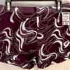 GK ELITE MICRO MINI CHILD LARGE PURPLE MESH FOIL PRINT DANCE CHEER GYM SHORTS CL