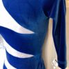 GK 3/4SLV ROYAL VELVET ADULT SMALL WHITE CRYSTALS HOLOGRAM GYMNASTICS LEOTARD AS - Image 4