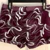 GK ELITE MICRO MINI CHILD LARGE PURPLE MESH FOIL PRINT DANCE CHEER GYM SHORTS CL - Image 4
