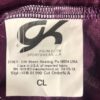 GK ELITE MICRO MINI CHILD LARGE PURPLE MESH FOIL PRINT DANCE CHEER GYM SHORTS CL - Image 9