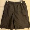 GK ZUMBA DANCE ATHLETIC UNISEX CHILD X-SMALL BLACK POLYESTER CARGO SHORTS Sz CXS