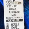 GK 3/4SLV ROYAL VELVET ADULT SMALL WHITE CRYSTALS HOLOGRAM GYMNASTICS LEOTARD AS - Image 6