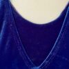 GK DANCE JAZZ CHEER ADULT SMALL BLUE VELVET HALTER  X-STRAP CROP TOP Sz AS NWT! - Image 2