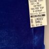 GK DANCE JAZZ CHEER ADULT SMALL BLUE VELVET HALTER  X-STRAP CROP TOP Sz AS NWT! - Image 5