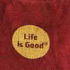 LIFE IS GOOD MENS MEDIUM SHORT SLEEVE RUST TEE Â‘GRILLINGÂ’ 100% COTTON Size M EUC - Image 6