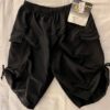 GK ZUMBA DANCE ATHLETIC UNISEX CHILD LARGE BLACK POLYESTER CARGO SHORTS Sz CL - Image 6