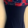 GK DANCE BIKETARD ADULT SMALL FREEDOM NAVY NYLON/SPANDEX WORKOUT GYM TANK Sz AS - Image 2