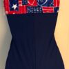 GK DANCE BIKETARD ADULT SMALL FREEDOM NAVY NYLON/SPANDEX WORKOUT GYM TANK Sz AS - Image 5